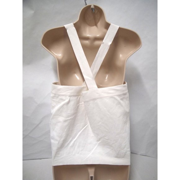 Good American Womens Thick Knit Cropped Top 6 White Racerback Tank - Picture 3 of 6